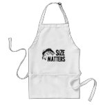 Size Matters! Funny Fishing Design aprons