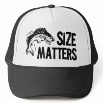 Size Matters! Funny Fishing Design Mesh Hats