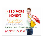 Sizzle Card - Need More Money? Business Card
