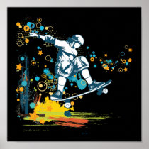 sk8er skateboarder vector print