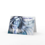 Skadi Merry Yule greeting card by Nellis Eketorp
