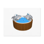 skarks in hot tub postcards