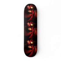 Skate board with abstract design