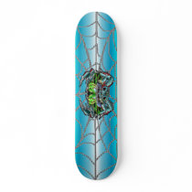 Skate Board with Tarantula and Web