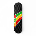 Skate For Life Deck With Rasta Colours Skateboard