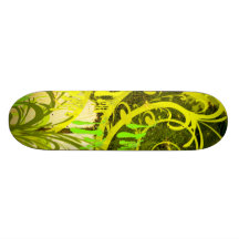 Skate Green Paint Custom Skate Board
