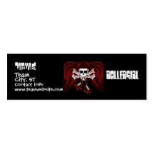 Skate or die with angel wings business card templates