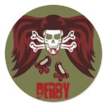 Skate or die with angel wings stickers
