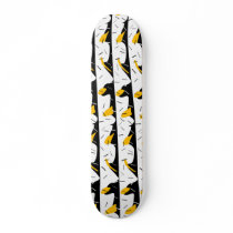 Skateboard Black Yellow White