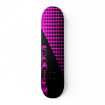 Skateboard blk-pink