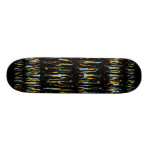 Skateboard Blue Yellow Black