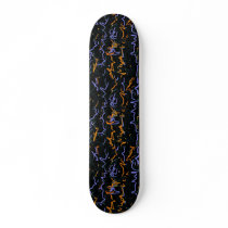 Skateboard Blue Yellow Winding Roads