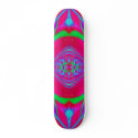 Skateboard Deck Design: Scan Weed.Quad.Red.165
