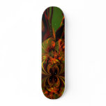 Skateboard Digital Abstract Art Feel The Green
