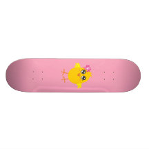 Skateboard Flower Chick