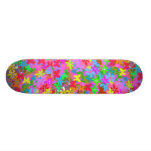 Skateboard Flowers Galore