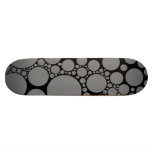 Skateboard, Fun Dots, Grey and Black