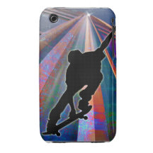 Skateboard on a Building Ray iPhone 3 Cover