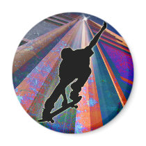 Skateboard on a Building Ray