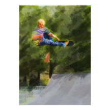 Skateboard on a Ramp Personalized Announcement