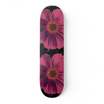 Skateboard Pink Night Flower