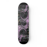 Skateboard  Pink Swirl