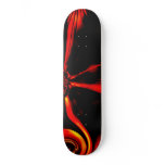 Skateboard Red Swirl