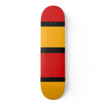 Skateboard Red Yellow Black Stripe