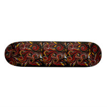 Skateboard Reddy Brown Swirl on Black