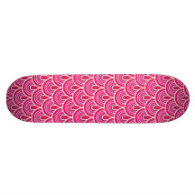 Skateboard Seamless retro pattern