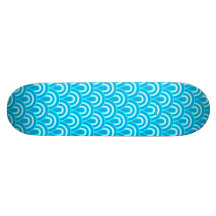 Skateboard Seamless retro pattern
