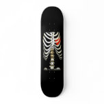 Skateboard Skeleton & Heart