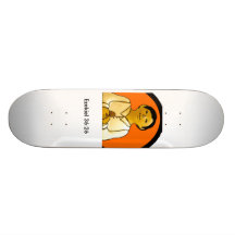 Skateboard Tibbs Drawing Original Colour Green