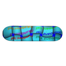 Skateboard -Turquoise Weave