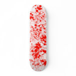 Skateboard With Blood Gory Spatter Design
