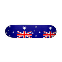 Skateboard with flag of Australia