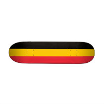 Skateboard with flag of Belgium