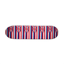 Skateboard with flag of Hawaii