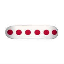 Skateboard with flag of Japan