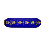 Skateboard with flag of Kansas