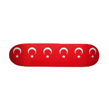 Skateboard with flag of Turkey