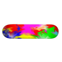 Skateboard with smudged colours