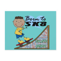 SKATEBOARDER - African American Boy Postcards