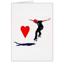 skateboarder greeting card