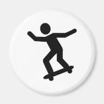 Skateboarder icon refrigerator magnet