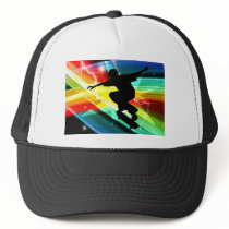Skateboarder in Criss Cross Lightning