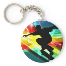 Skateboarder in Criss Cross Lightning
