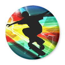 Skateboarder in Criss Cross Lightning