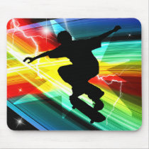 Skateboarder in Criss Cross Lightning