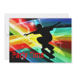 Skateboarder in Criss Cross Lightning Party